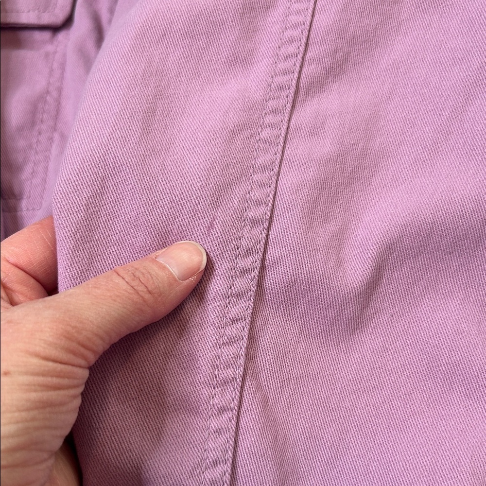 GAP Pastel Lilac Purple Utility Jacket Size XL Spring Easter 100% Cotton - Picture 14 of 15